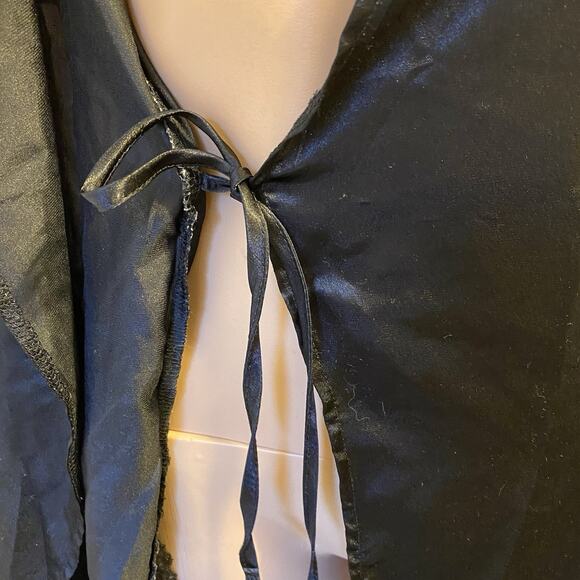 JustSexy Intimate Nightgown Women S/M BlackSatinLace Lingerie Sleepwear Robe Y2K - Picture 3 of 12